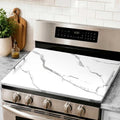 Noodle Board Stove Cover with Handles, Stove Top Covers for Gas Burners and Electric Stove, Wood Stove Cover Board Decorative Serving Tray Kitchen Sink Cover for Counter Space (White Marble) by Unknown