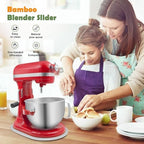 Bamboo Mixer Slider Compatible with Kitchen aid Bowl Lift 5-8 Qt Stand Mixer - Kitchen Countertop Storage Mover Sliding Caddy for Kitchenaid 5-8 Qt Mixer (5-8 Qt - White) - Image 6