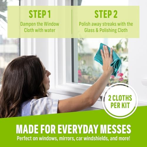 E-Cloth Window and Glass Cleaner Kit, Just Add Water - 1 Kit - Image 2