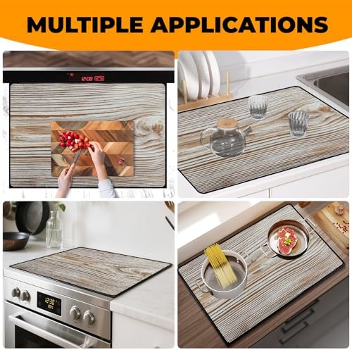Heat-resistant Stove Top Cover - 28.5" X 20.5" Cooktop Protector Covers, Scratch-resistant Washable Pad Kitchen Countertop Mat (Table, 28.5" x 20.5") - Image 7
