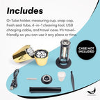 OTTO One-Touch Automatic Spice Mill - USB Rechargeable - Gold - Image 2