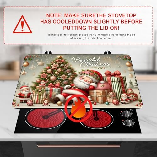 Christmas Stove Top Cover Snowman Stove Top Cover for Home Decoration Kitchen Pad Non-Stick Washable Cooktop Covers Countertop Protector Keep Stove Clean 28"x20" (Man) - Image 3