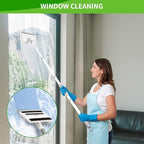 Baseboard Cleaner Tool with Handle, 3 in 1 Wall Cleaner Mop with Long Handle, 360° Rotatable Wall Mop with 4 Replacement Microfiber Chenille Pads for Wall Floor Baseboards Cleaning - Image 4