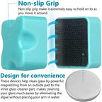 Magnetic Aquarium Fish Tank Glass Algae Scrapers Glass Cleaner Scrubber Clean [Compact, Scratch-Free, Non-Slip, Magnetizing] Mini - Image 3