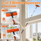 LAANPOLE 30FT High Reach Duster Cleaning Kit with Extension Pole, High Ceiling Fan Cleaner Duster Tool for Fan Blades, Window Washing Kit with Microfiber Feather Duster & Window Squeegee - Image 5