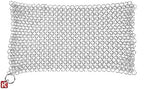 Knapp Made CM Scrubber 9" x 6" Small Ring Chainmail Cast Iron Scrubber, Premium Stainless Steel Mesh Cleaner for Pre-Seasoned Pans, Dutch Ovens, Grills and Skillets - Image 4