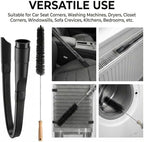 25" Flexible Dryer Vent Cleaner Kit - Household Cleaning Supplies, Refrigerator Appliance Long Coil Brush, Flexible Lint Remover, for Vacuum Hoses All 1-1/4" or 1-3/8" (32mm - 35mm) Vacuum - Image 7