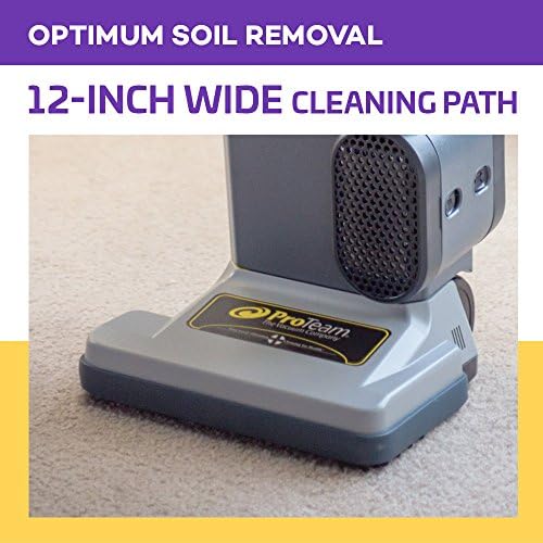 ProForce 1200XP Commercial Vacuum Cleaner Heavy Duty 12 Inch Dual Motor Bagged ProLevel Filtration & HEPA Media - For Industrial Hospitality Residences Hotels Office Buildings Retail Spaces CRI Silver - Image 4