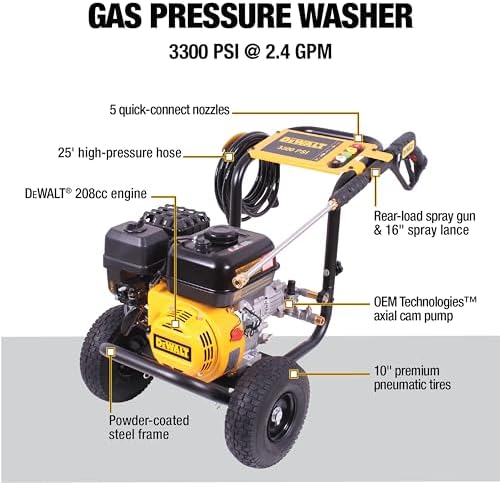 DeWalt 3300 PSI Gas Pressure Washer, 2.4 GPM, Residential Model DXPW3300-S - Image 2