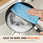 KinHwa Dish Cloths for Washing Dishes with Scrub Side, Microfiber Dish Rags - Image 6