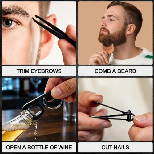 66 Pcs Baby Shower Prizes for Men with Tool Pen Bottle Opener Wine Glass Screwdriver Sunglasses Cleaning Cloths Combs Party Favors for Winners Baby Shower Game Winners Bachelor Party Favors - Image 5