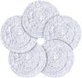Tioncy 5 Pcs 17 Inch Carpet Bonnet Pads Commercial Floor Scrubber Pads Abrasion Rayon Blend Buffer Bonnets for Rotary Machine, Carpet and Hard Floor Cleaning Replacement Pad by Tioncy