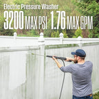 Westinghouse WPX3200e Electric Pressure Washer, 3200 Max PSI and 1.76 Max GPM, Universal Motor, Onboard Soap Tank, Spray Gun and Wand, 5 Nozzle Set, for Cars/Fences/Driveways/Homes/Patios/Furniture - Image 5