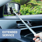 Telescoping Car Rearview Mirror Squeegee, Stainless Steel Extendable Auto Glass Cleaner, Portable Windshield Wiper Tool for Cars, SUVs, Trucks, Windows, and Mirrors (Black) - Image 6