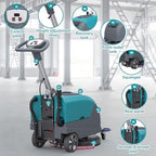 C5 18" Walk-Behind Commercial Floor Scrubber Machine, 500W Motor - Image 6