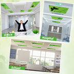 6 Pcs Fluorescent Light Covers with 60 Magnets Decorative for Classroom Ceiling Lights 4 x 2 Feet Magnetic Light Cover Filter Easy Install for Office Hospital Home Ceiling Supplies (Green Leaf Frog) - Image 5