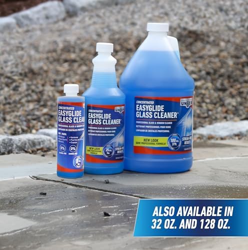 Unger Professional Streak-Free EasyGlide Glass Cleaner Concentrate, 1 Gallon, Ammonia-Free, Makes 100 Gallons of Solution, Safe for Tinted Windows, LOW-E, Windshields and Mirrors - Image 6