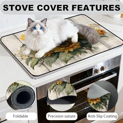 Stove Top Cover,28.5"L x 20.36"W,Heat Resistant Cooktop Protector Mat - Image 5