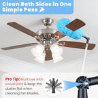 20ft High Reach Extendable Duster Kit with 5-12ft Extension Pole - Image 2