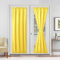 Hiasan French Door Curtains Privacy, Yellow, 24W x 72L, 1 Panel by Hiasan