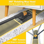 24" Commercial Dust Mop with 2 Replacement Mop Pads, 60.5 Inch - Image 3