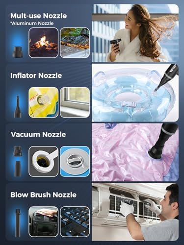 Smiling Shark J01 Electric Air Duster 130000RPM Full Body Aluminum Alloy - Image 6