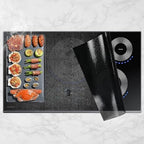 KitchenRaku Translucent Induction Cooktop Protector Mat, 21.2 x 35.4 in by KitchenRaku