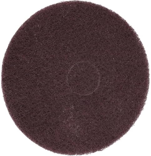 PRO SOURCE Extra Heavy Duty Floor Stripping Pads: 5 Pack, Maroon Extra Coarse Polyester, 15" Diameter - Image 2