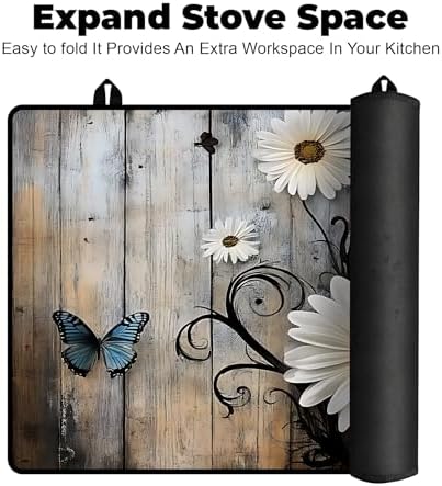 Stove Top Cover for Glass Electric Stove (Daisy, 30" x 21") - Image 6