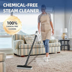 Spurgehom 1350W Handheld Steam Cleaner with 15-Pc Accessories(including mop) & 550ML Tank – 3Bar Dirty-Free Steamer for Floors, Cars, Upholstery, and Multi-Surface Home Cleaning - Image 5