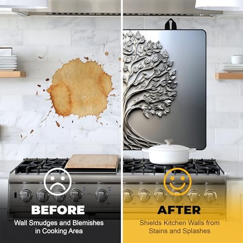 NYZE Tree of Life Silicone Stove Top Cover 28 x 20 Inch Decorative - Image 6