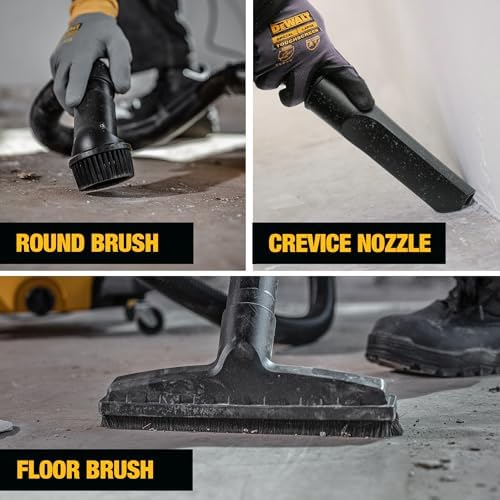 DEWALT DXV14P Shop Vacuum Wet/Dry 14 Gallon, 6 HP Wet/Dry Vac with 110 CFM Powerful Suction, Yellow - Image 5