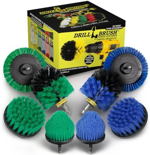 Electric Tile Grout Cleaner Brush for Bathroom, Shower, Kitchen, & More by Drillbrush