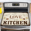 NYZE Stove Top Covers for Electric Stove for Kitchen (Rustic Farmhouse Kitchen) by GIVEYOUTHEBEST