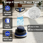 TECHTONGDA 18"Commercial Floor Scrubber Industrial Floor Buffer Machine Buffer Heavy Duty Floor Grinder Polisher Machine Carpet Cleaning Machine with Weighing Iron Clean/Grind/Polish/Wax 110V - Image 4