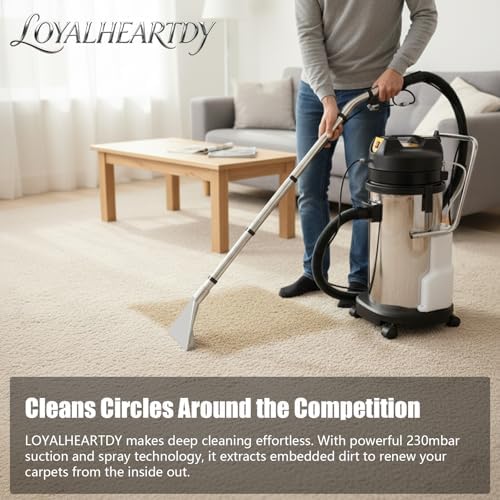 40L/11Gal Commercial Carpet Cleaner Machine, 6-in-1 with Dual Motors - Image 2