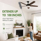 13-Piece Duster with Extension Pole, Cobweb Duster for High Ceiling - Image 2