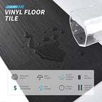 Art3d Wood Texture Peel and Stick Vinyl Floor Tiles, 36-Pack, Black - Image 4
