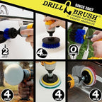 Brush Drill Attachment Kit - Hot Tub Cleaner Brush - Pool Cleaner Brush - Image 2