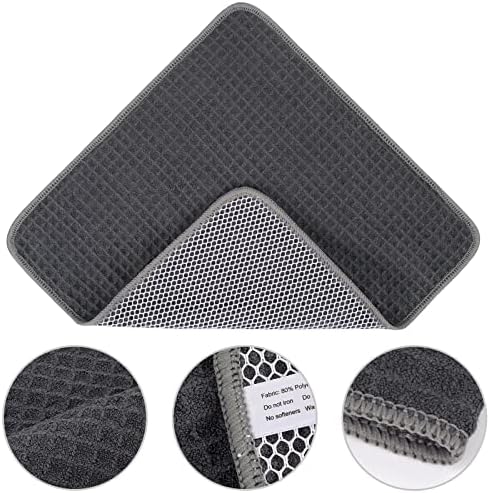 KinHwa Dish Cloths for Washing Dishes with Scrub Side, Microfiber Dish Rags - Image 2