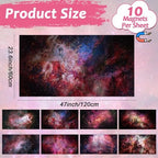 Wiooffen 8 Pcs Fluorescent Light Covers with 80 Magnets Decorative for Classroom Ceiling Light 4x2 Feet Magnetic Filter Easy Install for Office Hospitals & Home Drop Ceiling Supplies(Starry Night) - Image 2