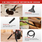 Shop-Vac 1.5 Gallon 2.0 Peak HP Wet/Dry Vacuum, Mini, 5430151 - Image 6