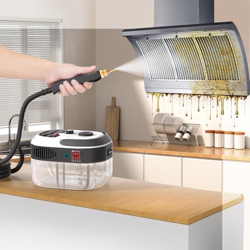 STRCEAT Handheld Pressurized Steam Cleaner,2500W Handheld High Temp Portable Cleaning Machine, Cleaning for Couch, Auto, Floor and More (White) - Image 2