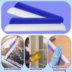 2 Pack 14 Inch Car Drying Squeegee Blue Silicone Window Blade - Image 4