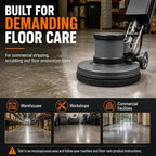 437.071 Floor Scrubber Pads, 12" Diameter Black - Image 6