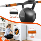 25FT Reach Window Squeegee Kit with Extension Pole, 2-in-1 Professional Washer for High Windows, 5-20FT Adjustable Reach, Rotatable Head for Indoor & Outdoor Use, Streak-Free Cleaning Tool for Home - Image 6