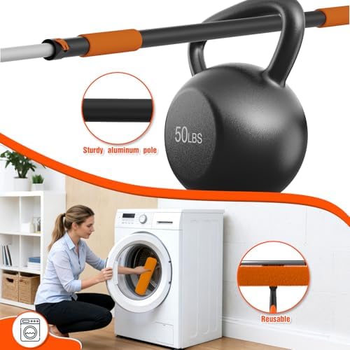 25FT Reach Window Squeegee Kit with Extension Pole, 2-in-1 Professional Washer for High Windows, 5-20FT Adjustable Reach, Rotatable Head for Indoor & Outdoor Use, Streak-Free Cleaning Tool for Home - Image 6