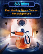 Handheld Pressurized Steam Cleaner with 11-Piece Accessory Set, Multi-Surface Steamer for Cleaning, All Natural Steam Cleaner for Home, Upholstery, Car, Floor, Kitchen and More - Image 3