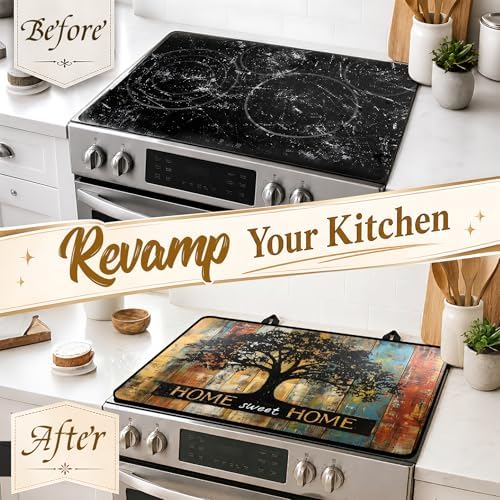 Stove Top Cover,28.5"L x 20.7"W,Heat Resistant Cooktop Protector Mat - Image 4