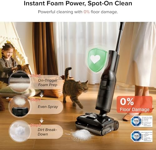 roborock F25 ACE Pro Foam Wet Dry Vacuum Cleaner, 25000Pa Vacuum Mop Combo - Image 2